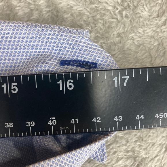 J. Hilburn Light‎ Blue Textured Dress Shirt Men's Size (See Measurements) - Picture 8 of 13